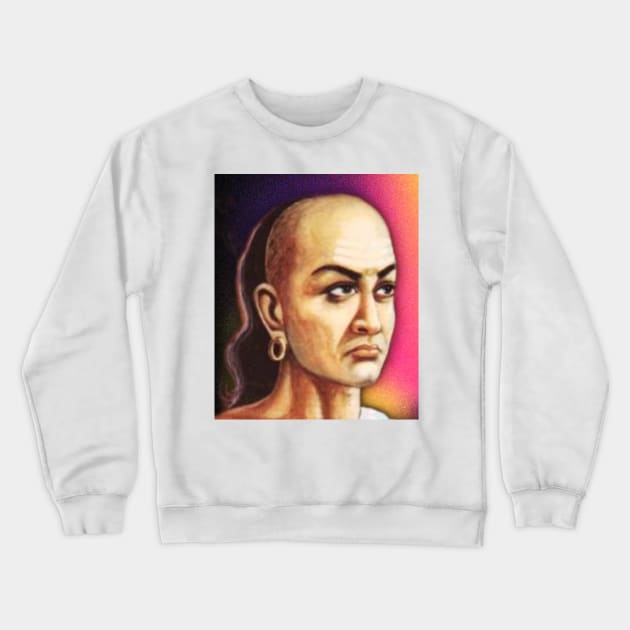 Chanakya Portrait | Chanakya Artwork Crewneck Sweatshirt by JustLit